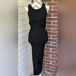 House Of Harlow 1960 Black Sleeveless Dress Side And Back Cut Outs Size Medium